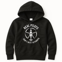 Real Pilots Dont Need Runways Pilot Helicopter Kids Hoodie