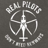 Real Pilots Dont Need Runways Pilot Helicopter Cotton Canvas Backpack