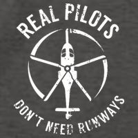 Real Pilots Dont Need Runways Pilot Helicopter Vector Backpack