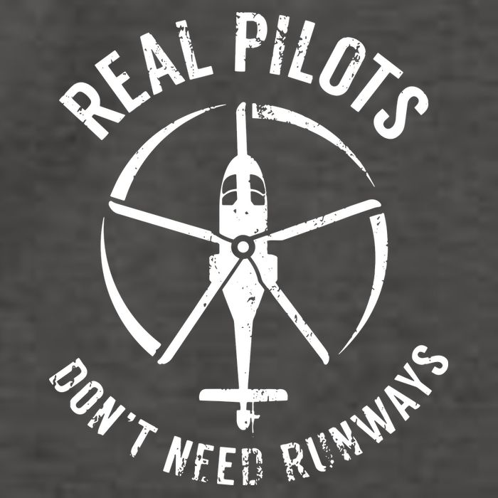 Real Pilots Dont Need Runways Pilot Helicopter Vector Backpack