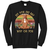 Retro Pitbull Dog Yoga Eff You See Kay Why Oh You Sweatshirt