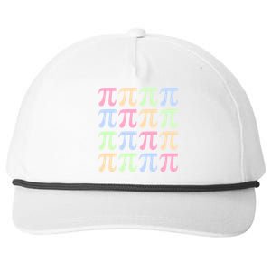 Rainbow Pi Day For Math Lovers Or Teachers Great Gift Snapback Five-Panel Rope Hat