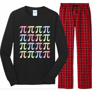 Rainbow Pi Day For Math Lovers Or Teachers Great Gift Long Sleeve Pajama Set