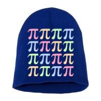 Rainbow Pi Day For Math Lovers Or Teachers Great Gift Short Acrylic Beanie