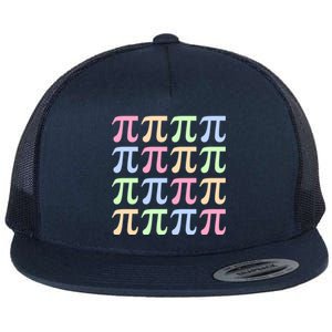 Rainbow Pi Day For Math Lovers Or Teachers Great Gift Flat Bill Trucker Hat