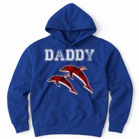 Red Plaid Daddy Dolphin Matching Buffalo Pajama Xmas Gift Hoodie