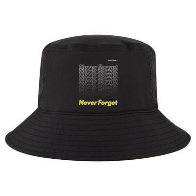 Repeating Pattern Design Styles With Never Forget Funny Gift Cool Comfort Performance Bucket Hat