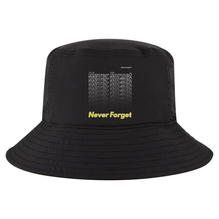 Repeating Pattern Design Styles With Never Forget Funny Gift Cool Comfort Performance Bucket Hat