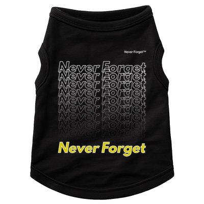 Repeating Pattern Design Styles With Never Forget Funny Gift Doggie Tank