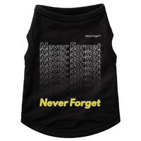 Repeating Pattern Design Styles With Never Forget Funny Gift Doggie Tank