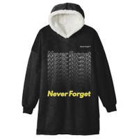 Repeating Pattern Design Styles With Never Forget Funny Gift Hooded Wearable Blanket