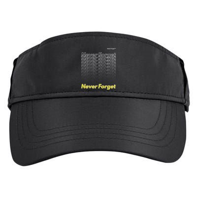 Repeating Pattern Design Styles With Never Forget Funny Gift Adult Drive Performance Visor