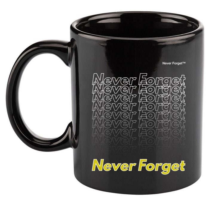 Repeating Pattern Design Styles With Never Forget Funny Gift 11oz C Handle Ceramic Mug