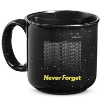 Repeating Pattern Design Styles With Never Forget Funny Gift 15oz Campfire Ceramic Mug