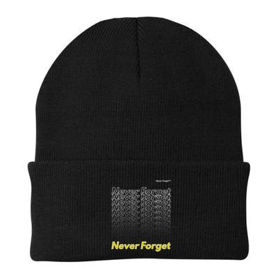 Repeating Pattern Design Styles With Never Forget Funny Gift Beanie