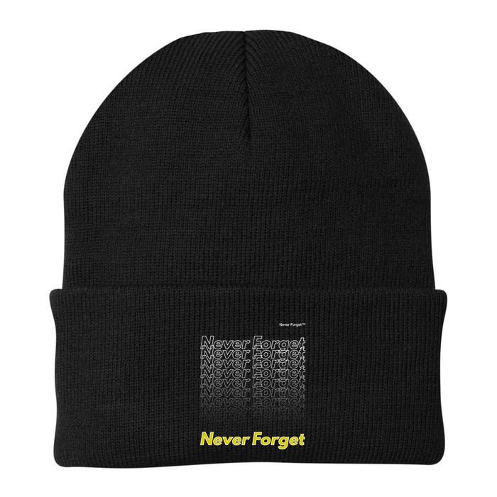 Repeating Pattern Design Styles With Never Forget Funny Gift Beanie