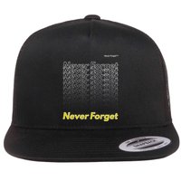 Repeating Pattern Design Styles With Never Forget Funny Gift Flatbill Hat