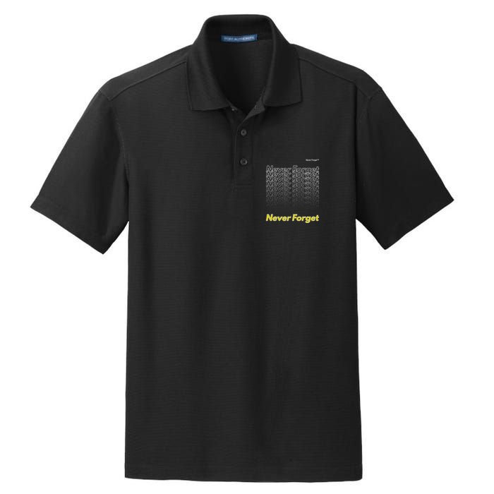 Repeating Pattern Design Styles With Never Forget Funny Gift Dry Zone Grid Polo