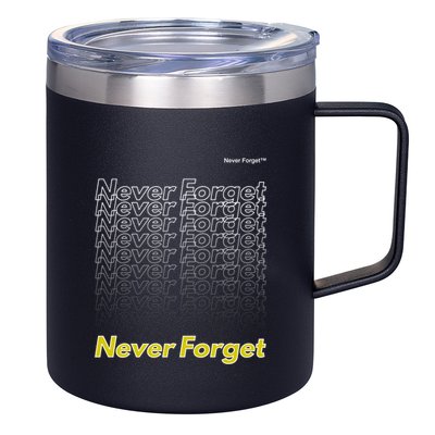 Repeating Pattern Design Styles With Never Forget Funny Gift 12oz Stainless Steel Coffee Mug