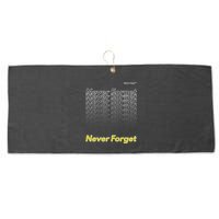 Repeating Pattern Design Styles With Never Forget Funny Gift Large Microfiber Waffle Golf Towel