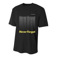 Repeating Pattern Design Styles With Never Forget Funny Gift Youth Performance Sprint T-Shirt