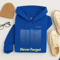Repeating Pattern Design Styles With Never Forget Funny Gift Hoodie