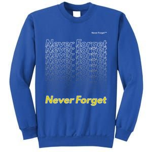 Repeating Pattern Design Styles With Never Forget Funny Gift Sweatshirt