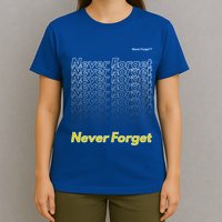 Repeating Pattern Design Styles With Never Forget Funny Gift T-Shirt