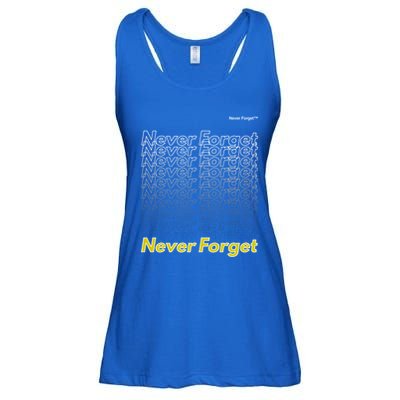 Repeating Pattern Design Styles With Never Forget Funny Gift Ladies Essential Flowy Tank