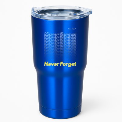 Repeating Pattern Design Styles With Never Forget Funny Gift Tumbler