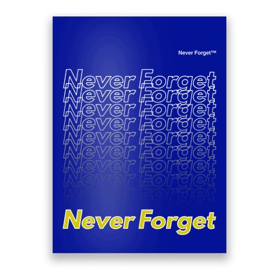 Repeating Pattern Design Styles With Never Forget Funny Gift Poster
