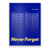 Repeating Pattern Design Styles With Never Forget Funny Gift Poster