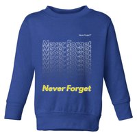 Repeating Pattern Design Styles With Never Forget Funny Gift Toddler Sweatshirt