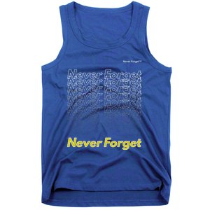 Repeating Pattern Design Styles With Never Forget Funny Gift Tank Top