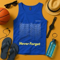 Repeating Pattern Design Styles With Never Forget Funny Gift Tank Top