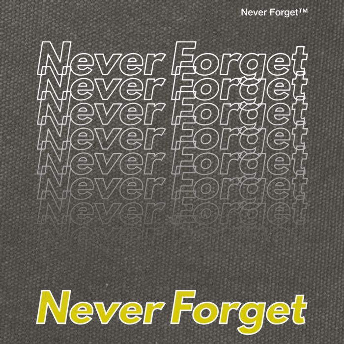 Repeating Pattern Design Styles With Never Forget Funny Gift Cotton Canvas Backpack