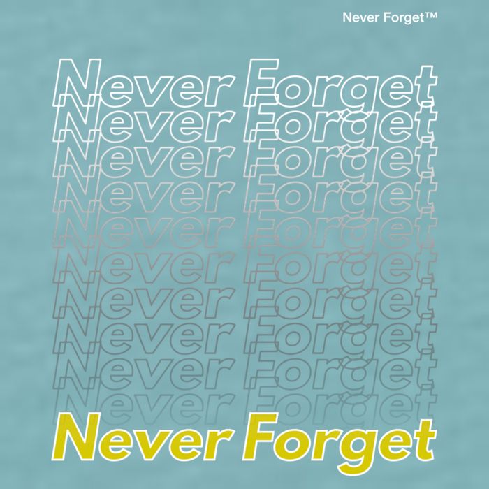 Repeating Pattern Design Styles With Never Forget Funny Gift Sueded Cloud Jersey T-Shirt
