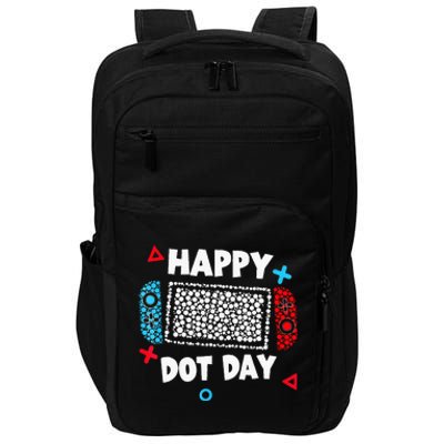 Retro Polka Dots Gaming Controller Video Gamers Impact Tech Backpack