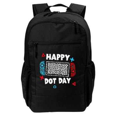 Retro Polka Dots Gaming Controller Video Gamers Daily Commute Backpack