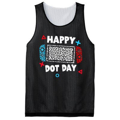 Retro Polka Dots Gaming Controller Video Gamers Mesh Reversible Basketball Jersey Tank