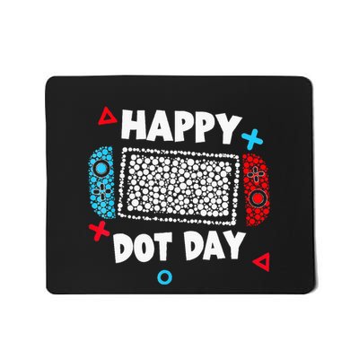 Retro Polka Dots Gaming Controller Video Gamers Mousepad
