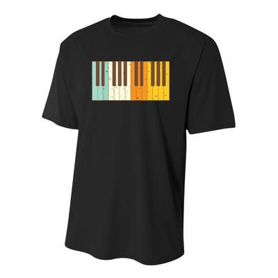 Retro Piano Design For Musician Piano Player Men Women Kids Youth Performance Sprint T-Shirt