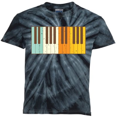 Retro Piano Design For Musician Piano Player Men Women Kids Kids Tie-Dye T-Shirt