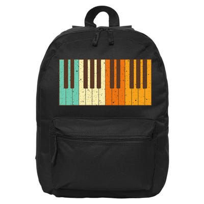 Retro Piano Design For Musician Piano Player 16 in Basic Backpack