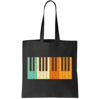 Retro Piano Design For Musician Piano Player Tote Bag