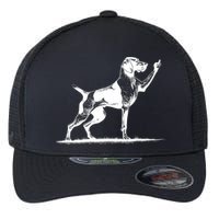 Rude Pointer Dog Asshole German Shorthaired Pointer Dog Flexfit Unipanel Trucker Cap
