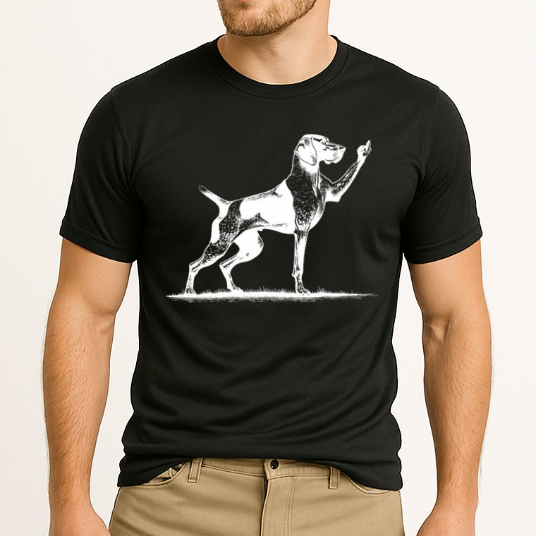 Rude Pointer Dog Asshole German Shorthaired Pointer Dog Performance Shirt