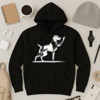 Rude Pointer Dog Asshole German Shorthaired Pointer Dog Hoodie