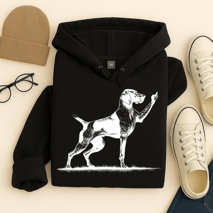 Rude Pointer Dog Asshole German Shorthaired Pointer Dog Hoodie