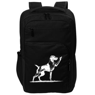 Rude Pointer Dog Asshole German Shorthaired Pointer Dog Impact Tech Backpack
